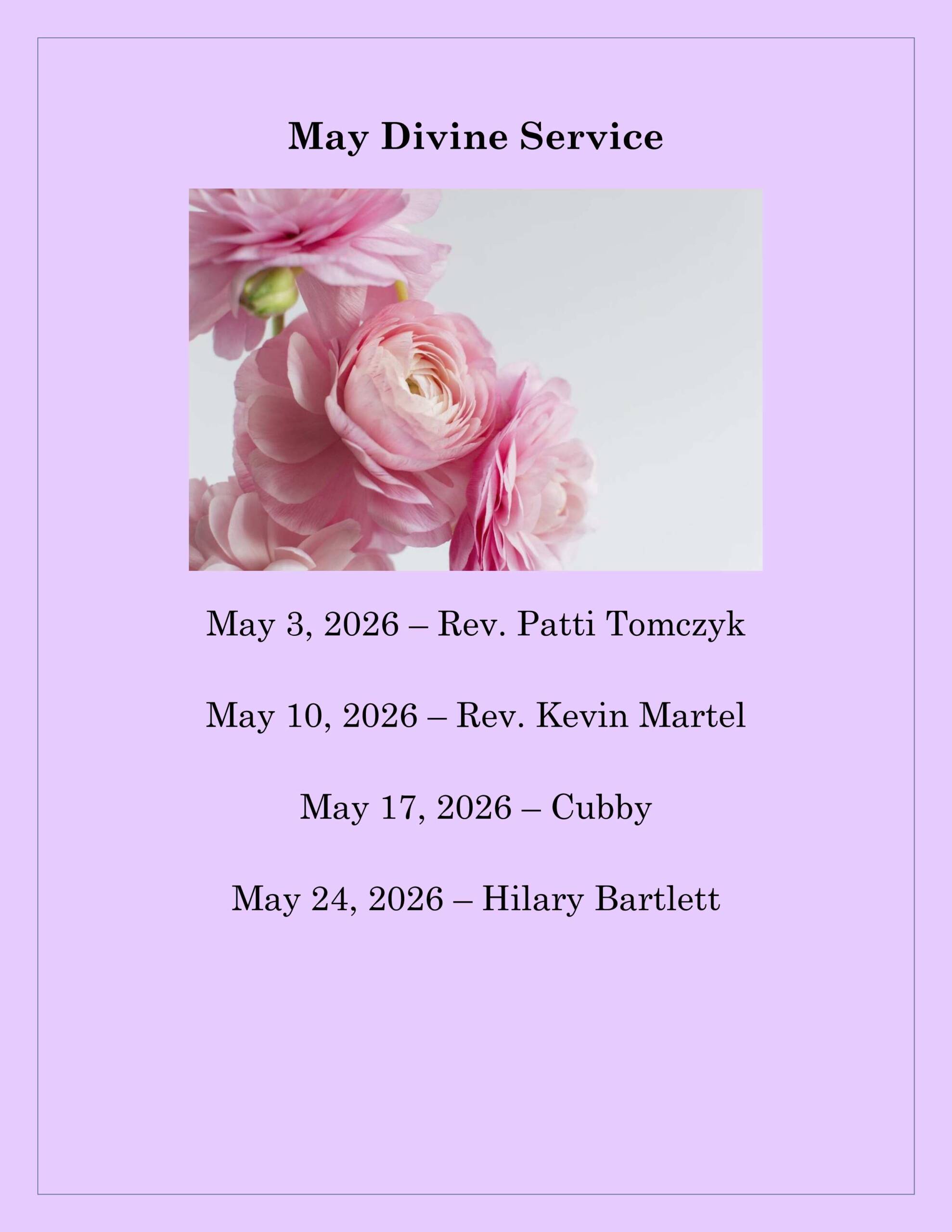 May Divine Service